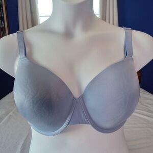 Soma Vanishing Back 360 Perfect Coverage Bra 38DD Lightly Lined Underwire Blue